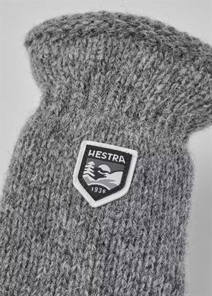 Basic wool mittens Grey Hestra 